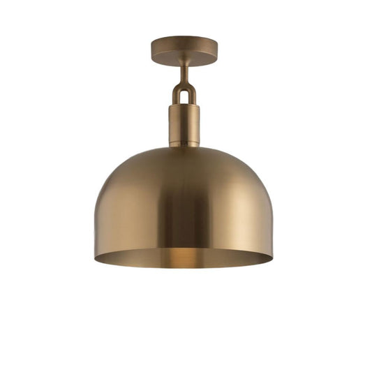 Buster + Punch Forked Globe Ceiling Light + Shade Brass