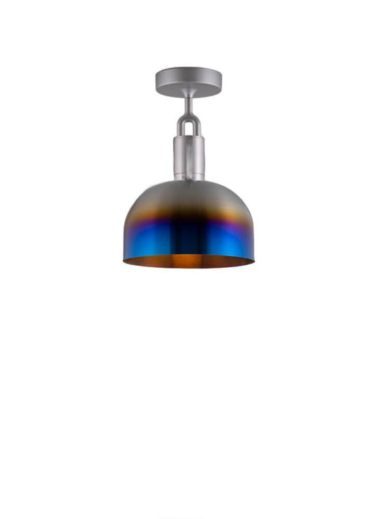 Buster + Punch Forked Globe Ceiling Light + Shade Burnt Steel