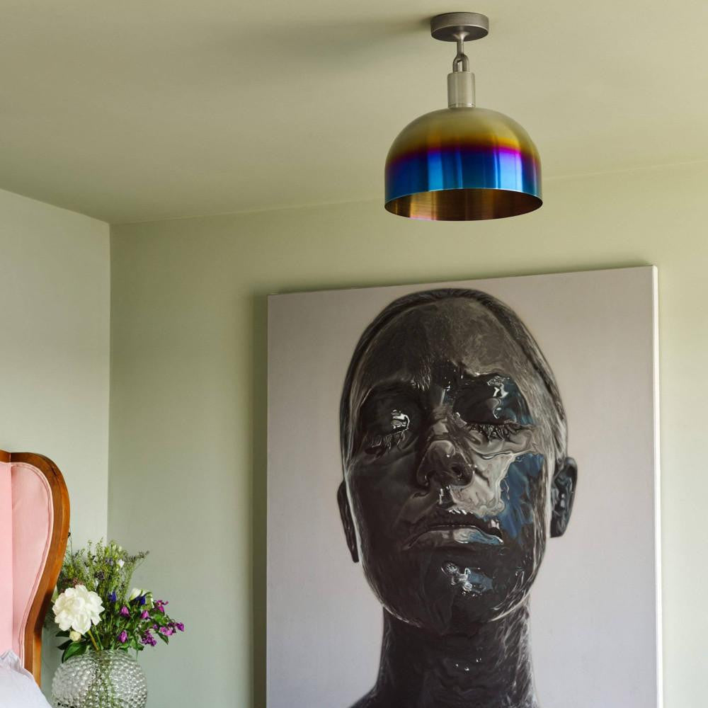 Buster + Punch Forked Lighting Shade, Large, Burnt Steel