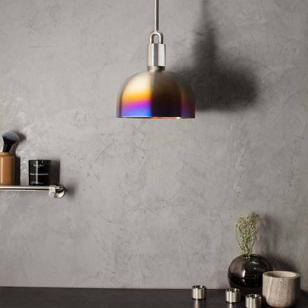 Buster + Punch Forked Lighting Shade , Medium, Burnt Steel