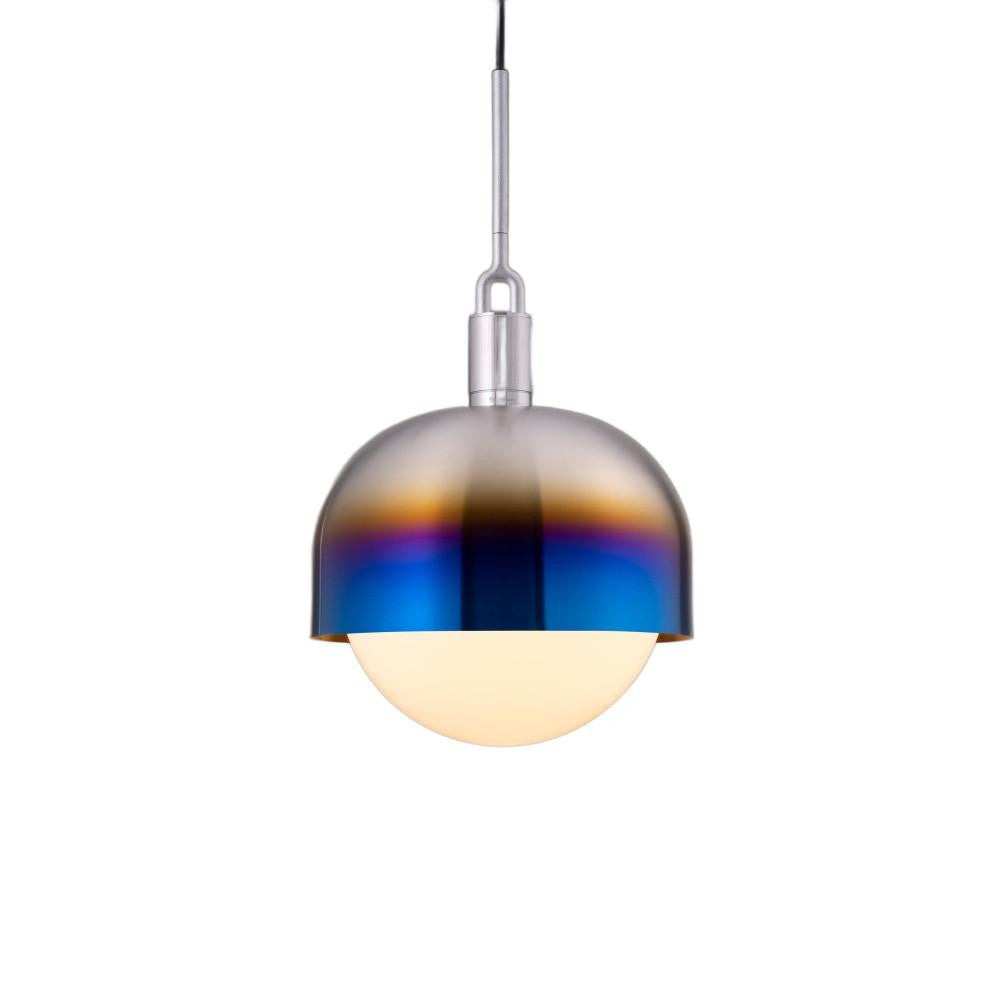 Buster + Punch Forked Globe Pendant + Shade Burnt Steel