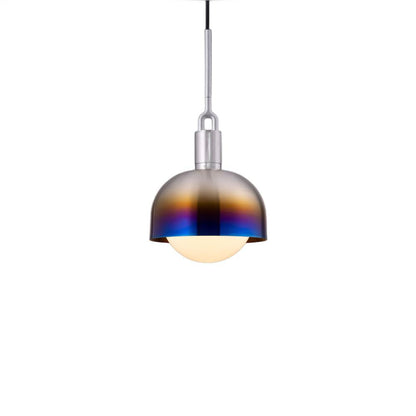 Buster + Punch Forked Globe Pendant + Shade Burnt Steel