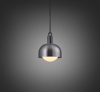 Buster + Punch Forked Pendant, Shade, Globe, Opal, Medium, Gun Metal