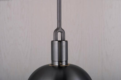 Buster + Punch Forked Pendant, Shade, Globe, Smoked, Large, Gun Metal