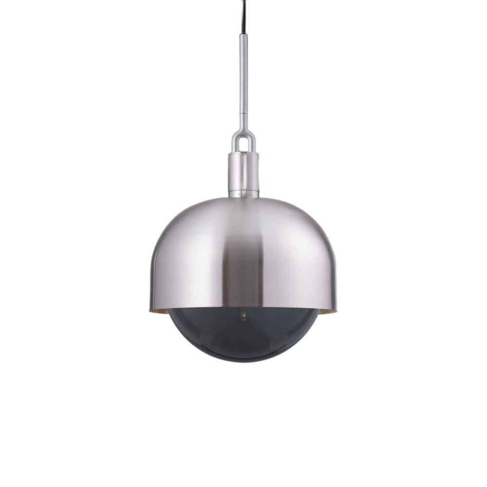Buster + Punch Forked Globe Pendant + Shade Steel