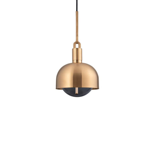 Buster + Punch Forked Globe Pendant + Shade Brass