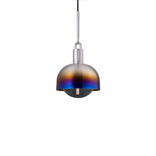 Buster + Punch Forked Globe Pendant + Shade Burnt Steel