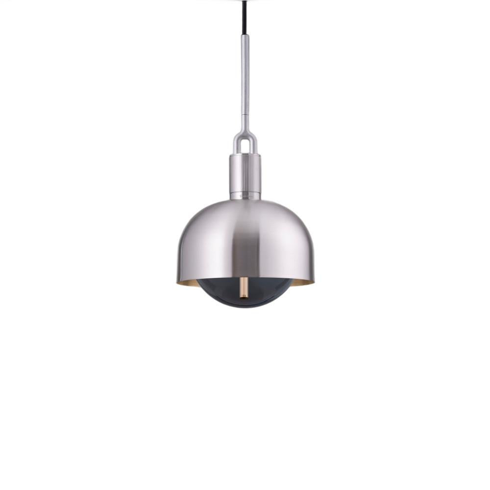 Buster + Punch Forked Globe Pendant + Shade Steel