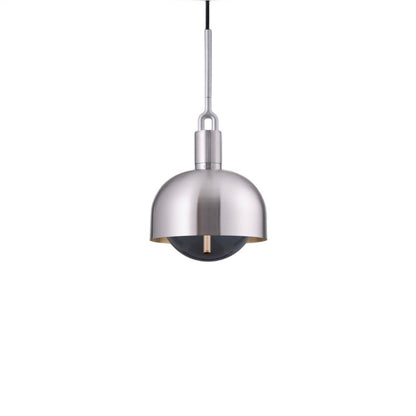 Buster + Punch Forked Globe Pendant + Shade Steel