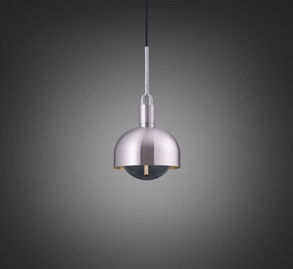 Buster + Punch Forked Pendant, Shade, Globe, Smoked, Medium, Steel
