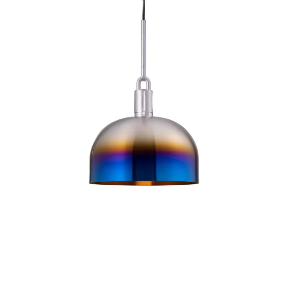 Buster + Punch Forked Pendant + Shade Burnt Steel