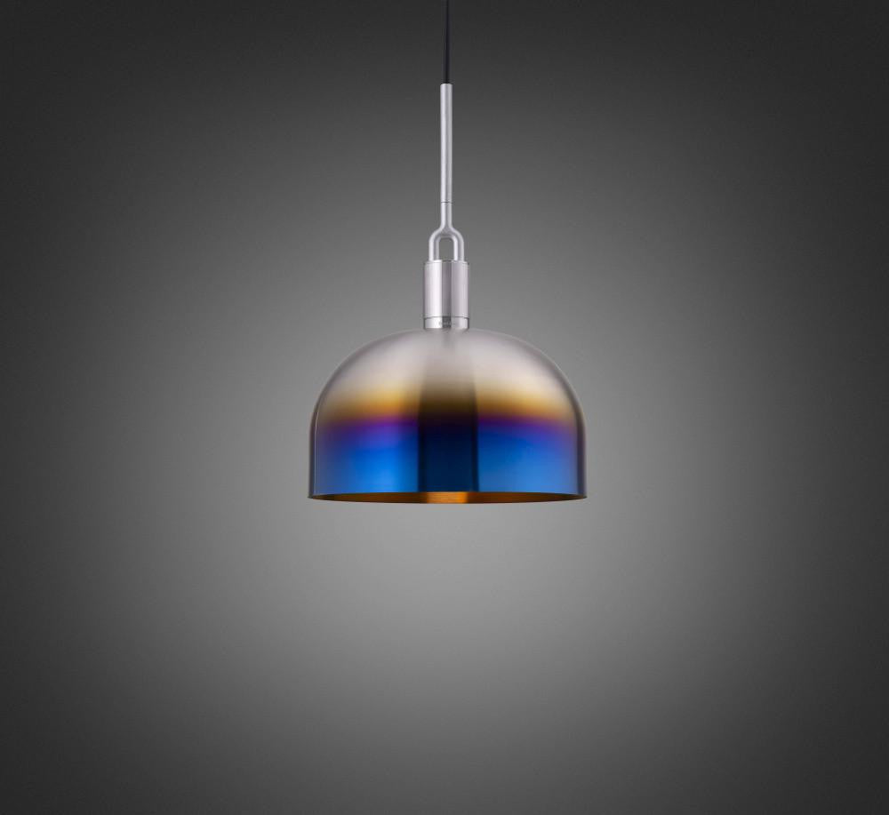 Buster + Punch Forked Pendant, Shade, Large, Burnt Steel