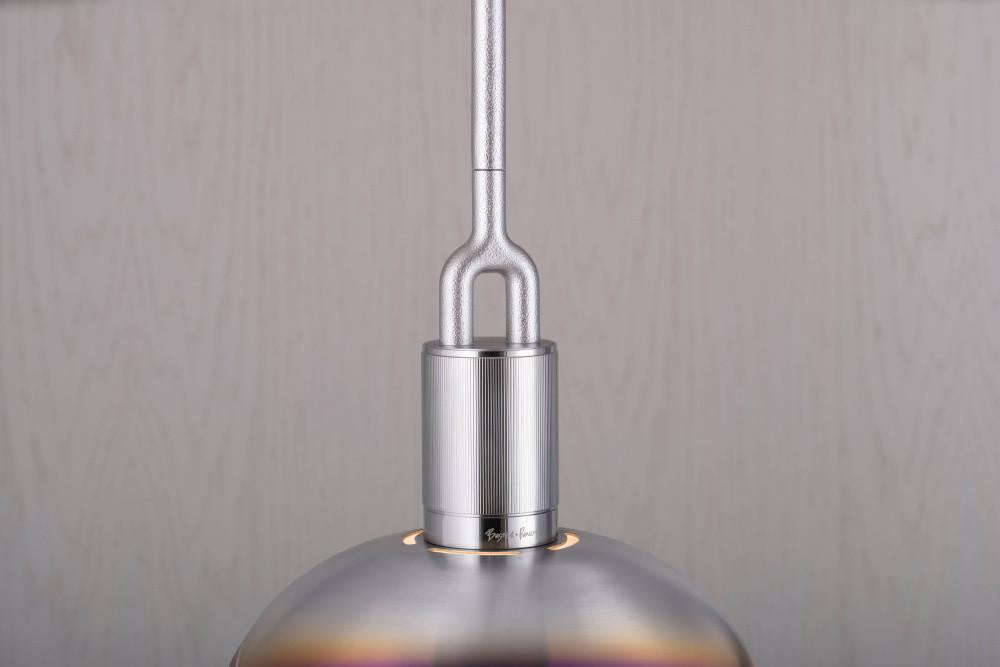 Buster + Punch Forked Pendant, Shade, Large, Burnt Steel
