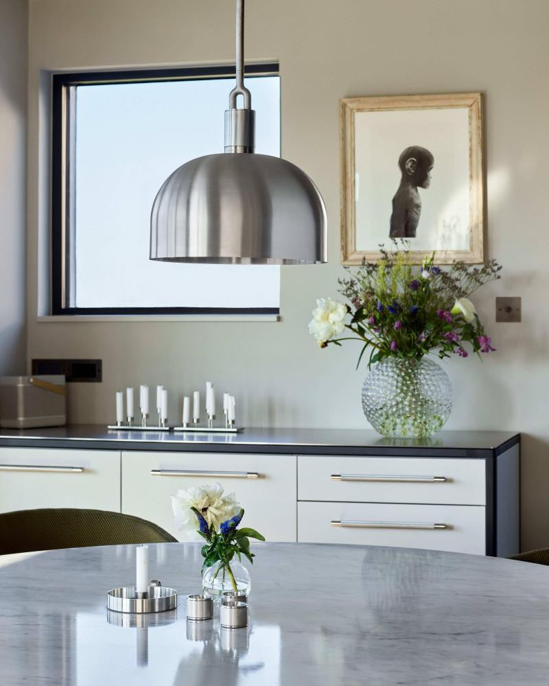 Buster + Punch Forked Pendant, Shade, Large, Steel