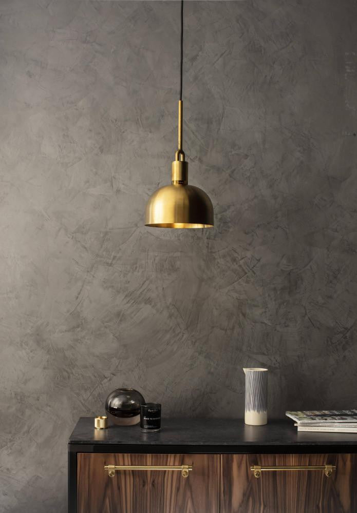Buster + Punch Forked Pendant, Shade, Medium, Brass