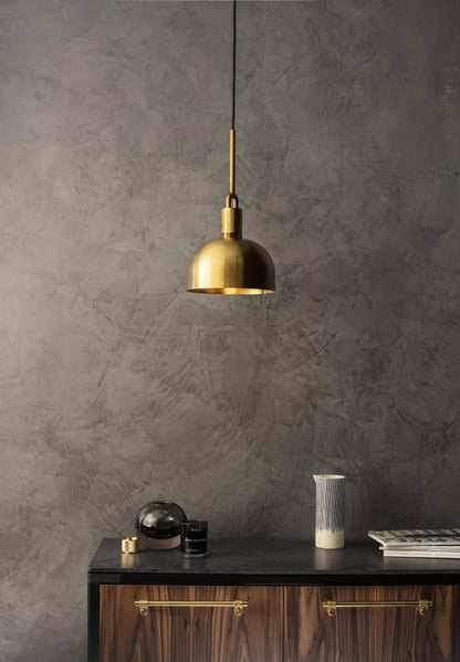 Buster + Punch Forked Pendant, Shade, Medium, Brass