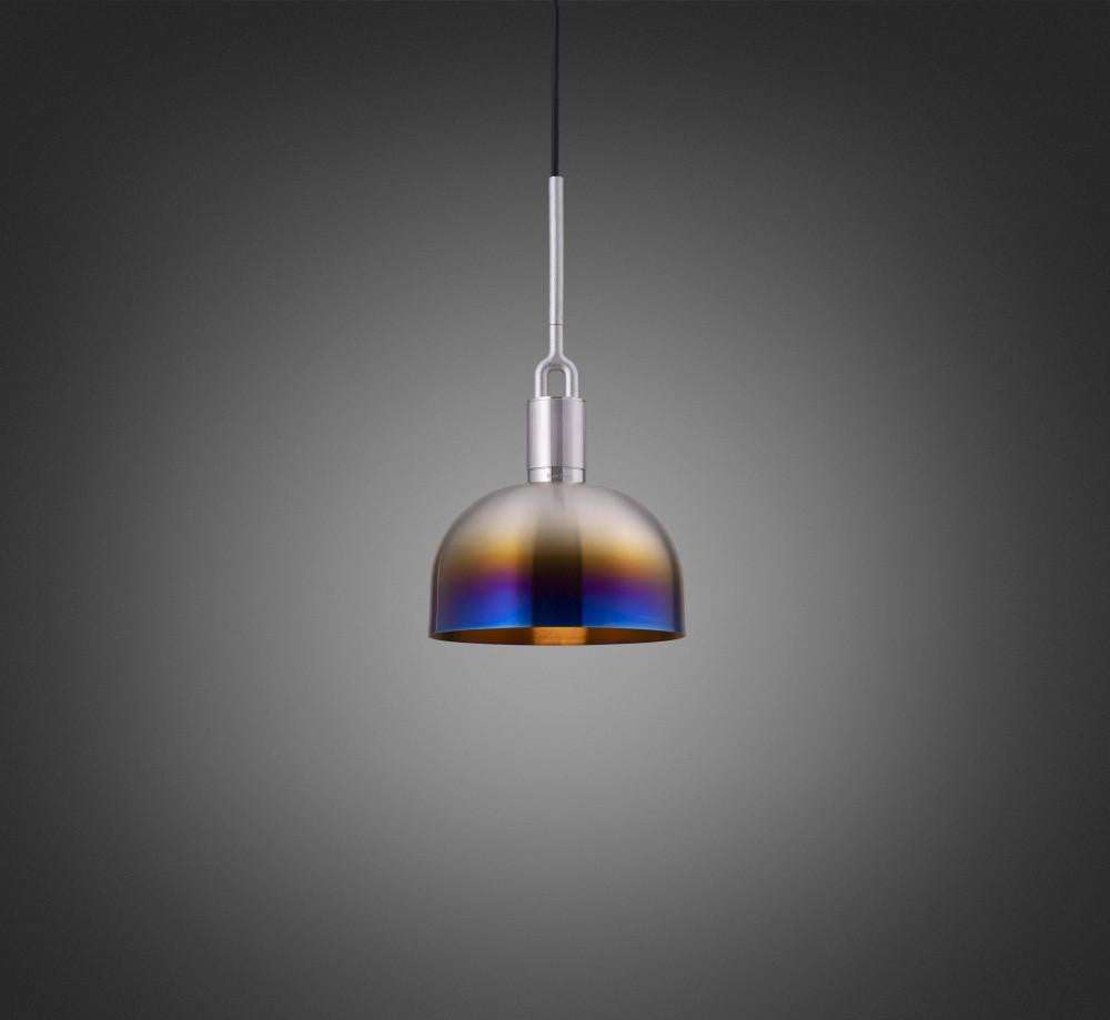 Buster + Punch Forked Pendant, Shade, Medium, Burnt Steel