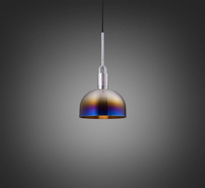 Buster + Punch Forked Pendant, Shade, Medium, Burnt Steel