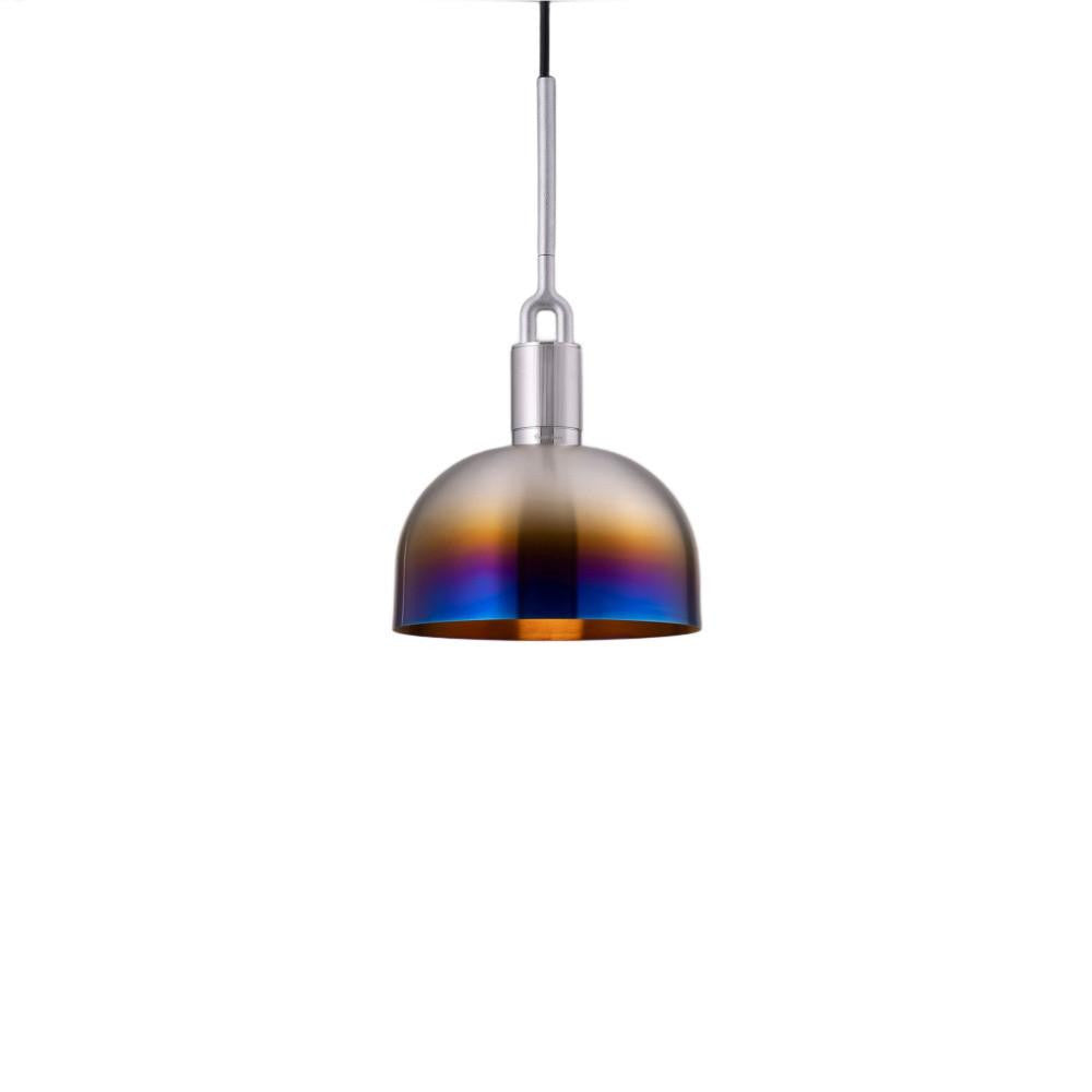 Buster + Punch Forked Pendant + Shade Burnt Steel