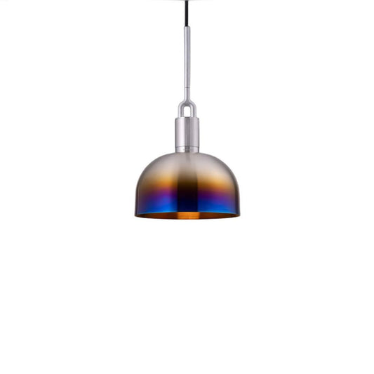 Buster + Punch Forked Pendant + Shade Burnt Steel