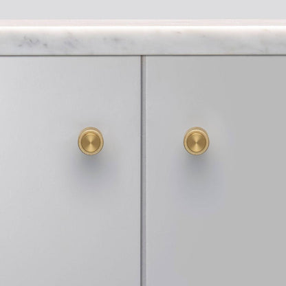Buster + Punch Furniture Knob, Cast, Brass
