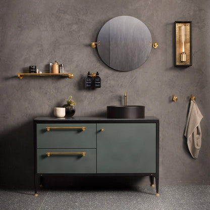 Buster + Punch Furniture Knob, Cast, Brass