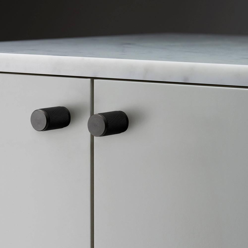 Buster + Punch Furniture Knob, Cross, Smoked Bronze
