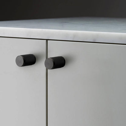 Buster + Punch Furniture Knob, Cross, Smoked Bronze