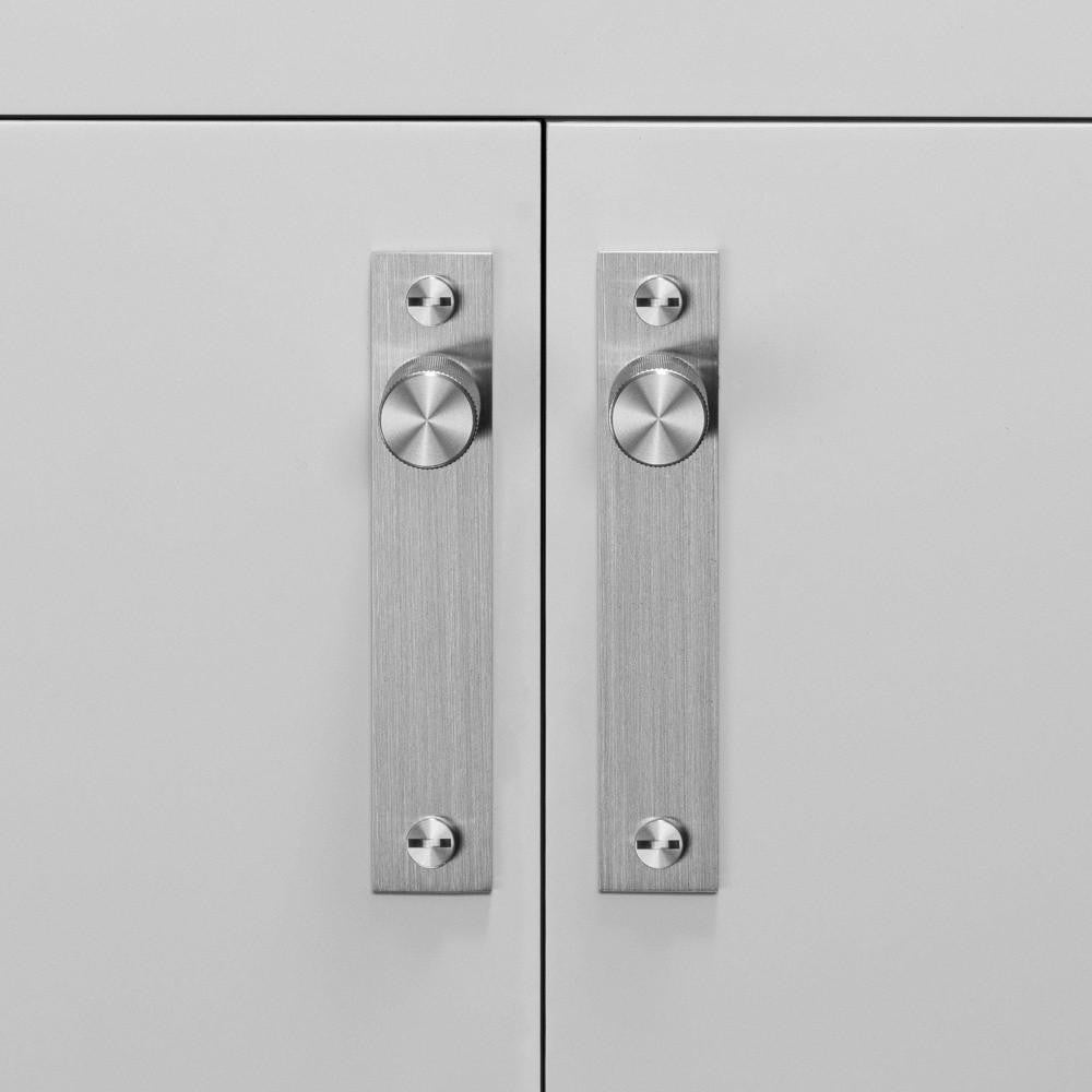 Buster + Punch Furniture Knob, Plate, Cross, Steel