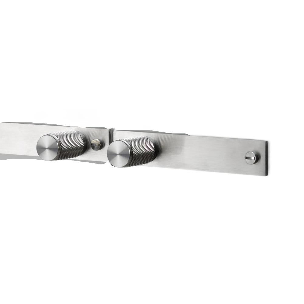 Buster + Punch Cross Furniture Plate Knob Steel