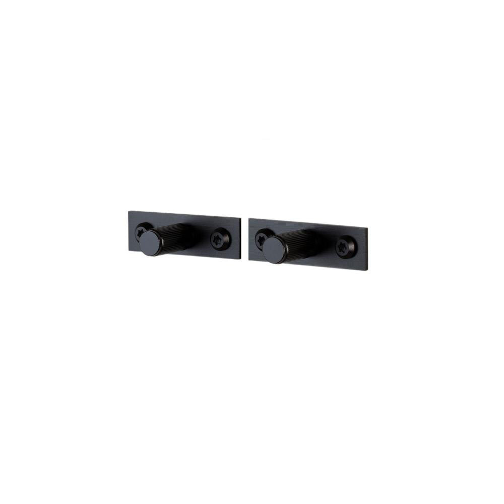 Buster + Punch Linear Furniture Plate Knob Black