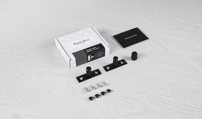 Buster + Punch Furniture Knob, Plate, Linear, Black
