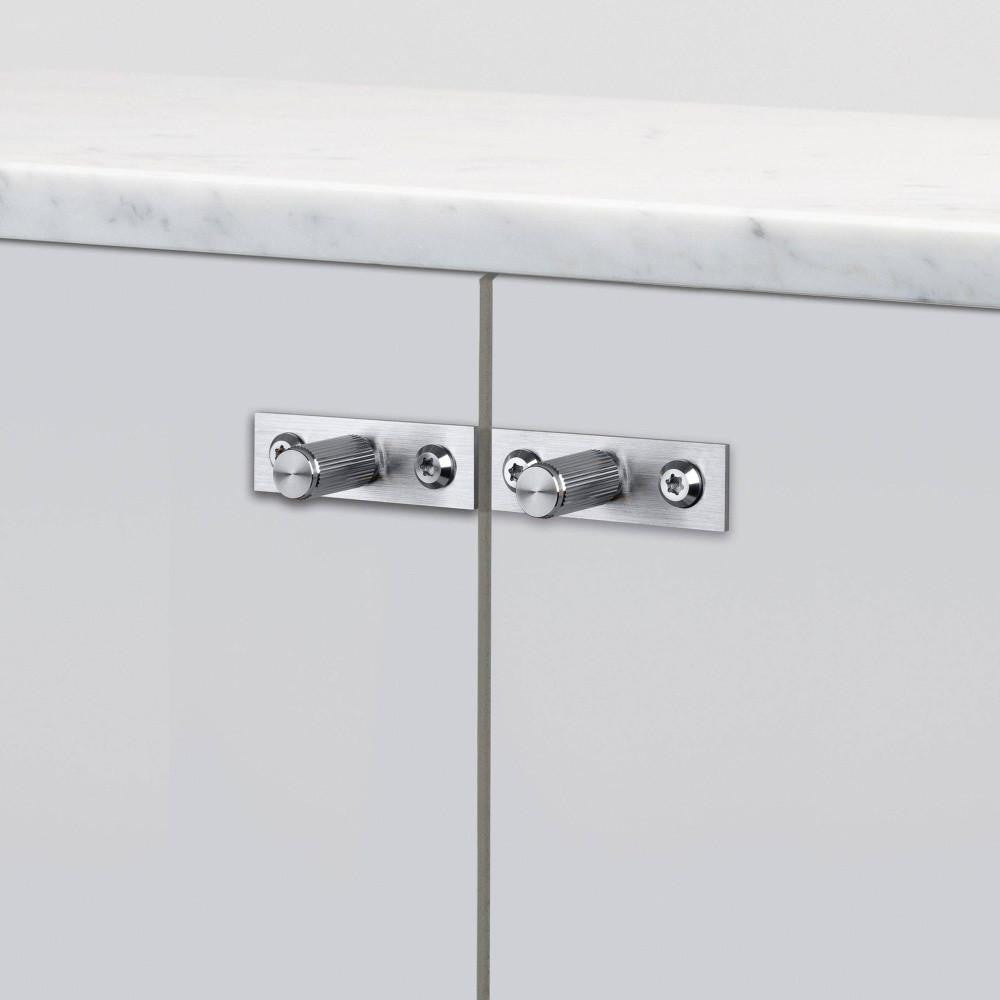 Buster + Punch Furniture Knob, Plate, Linear, Steel