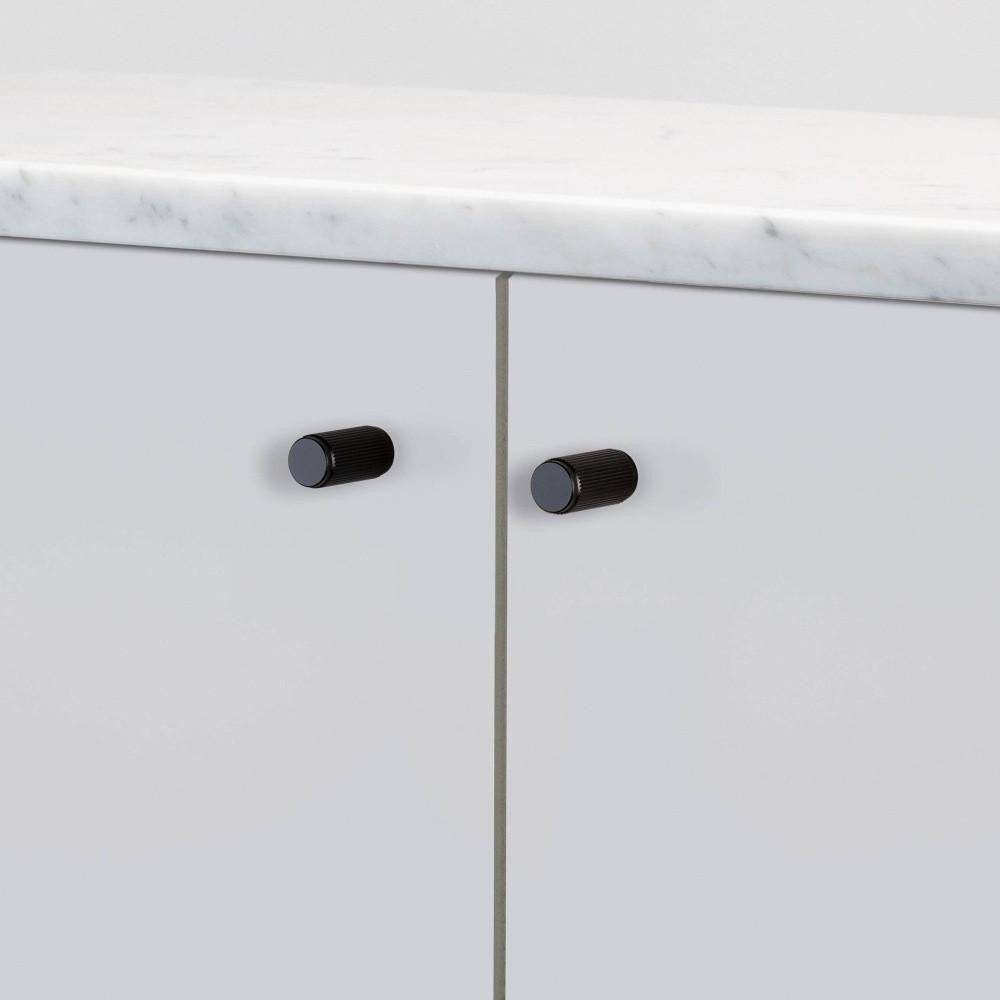 Buster + Punch Furniture Knob Set, Linear, Black
