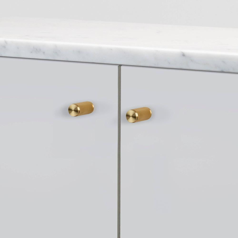 Buster + Punch Furniture Knob Set, Linear, Brass