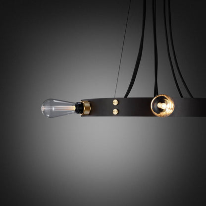 Buster + Punch Hero Light Chandelier/ Graphite, Brass - 30"