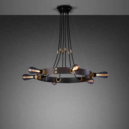 Buster + Punch Hero Light Chandelier/ Graphite, Brass - 30"