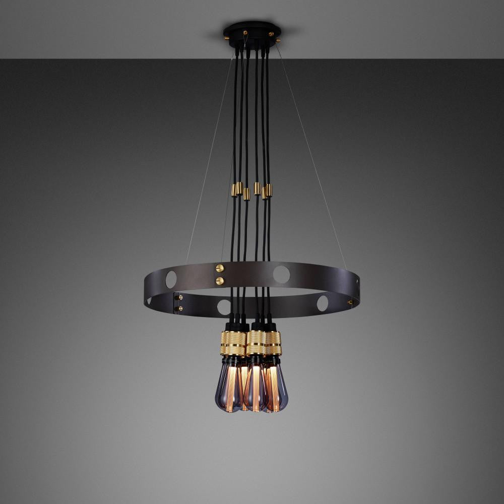 Buster + Punch Hero Light Chandelier/ Graphite, Brass - 30"