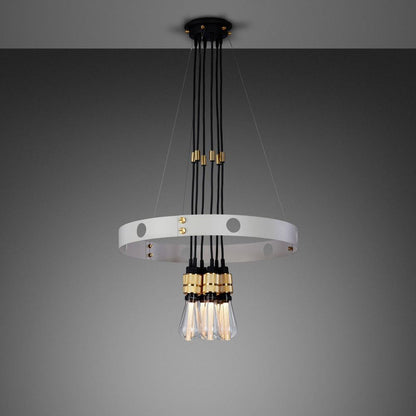Buster + Punch Hero Light Chandelier/ Stone, Brass - 49"