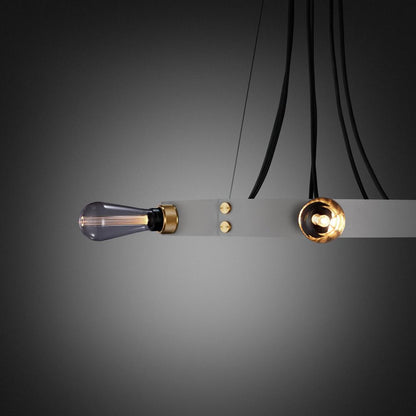Buster + Punch Hero Light Chandelier/ Stone, Brass - 49"