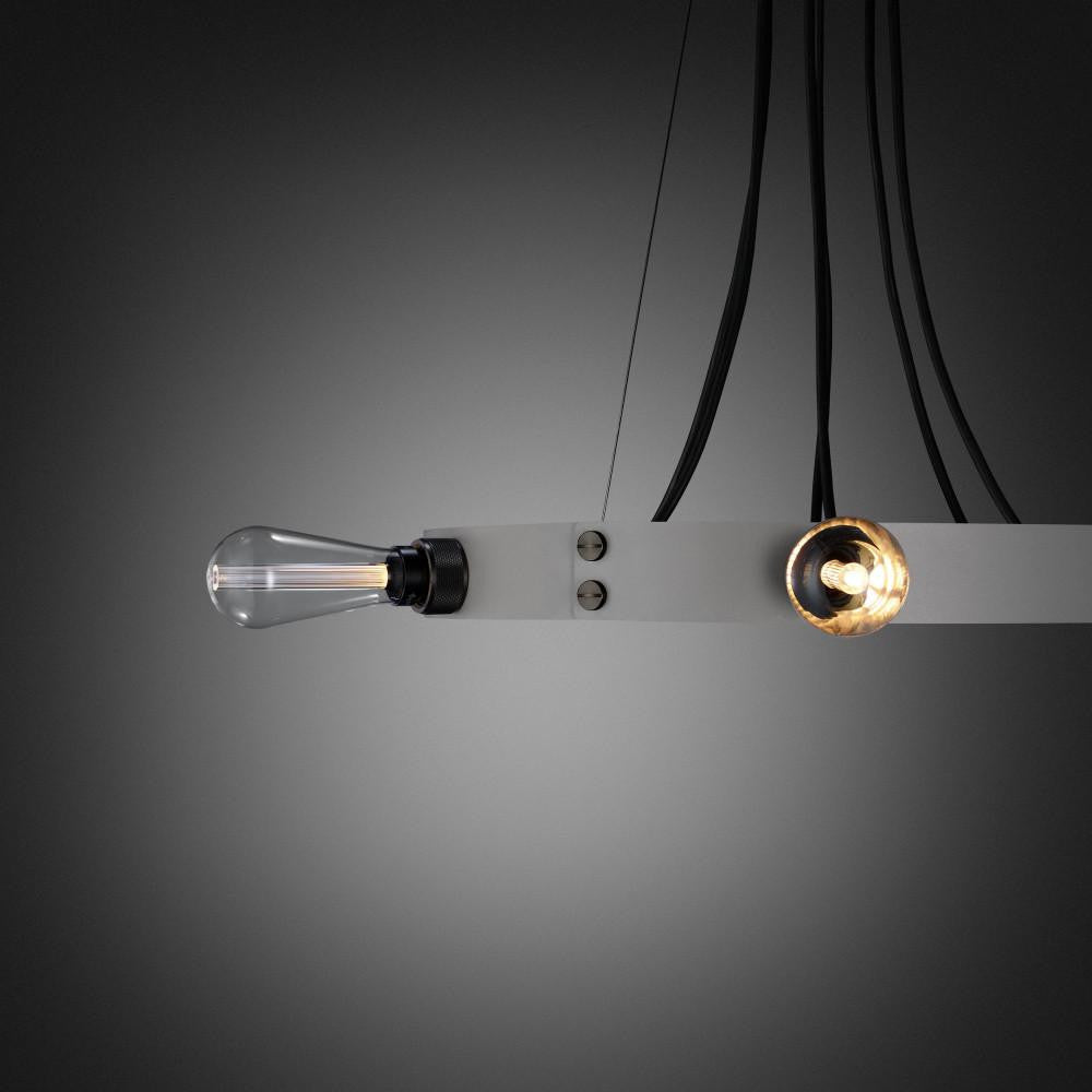 Buster + Punch Hero Light Chandelier/ Stone, Smoked Bronze - 30"