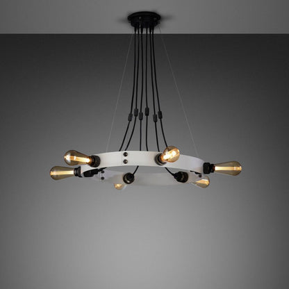 Buster + Punch Hero Light Chandelier/ Stone, Smoked Bronze - 49"