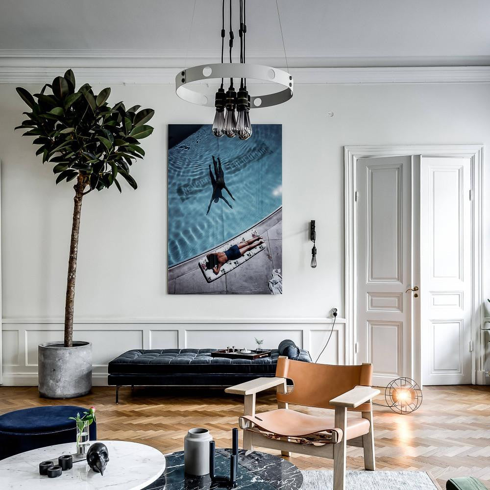 Buster + Punch Hero Light Chandelier/ Stone, Smoked Bronze - 49"