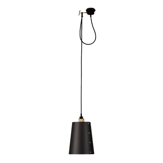 Buster + Punch Hooked Pendant 1.0 Large Graphite, Brass
