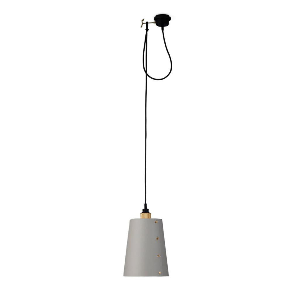 Buster + Punch Hooked Pendant 1.0 Large Stone, Brass