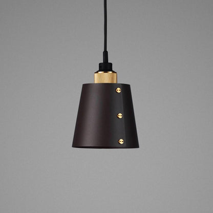 Buster + Punch Hooked Pendant 1.0 Small, Graphite, Brass