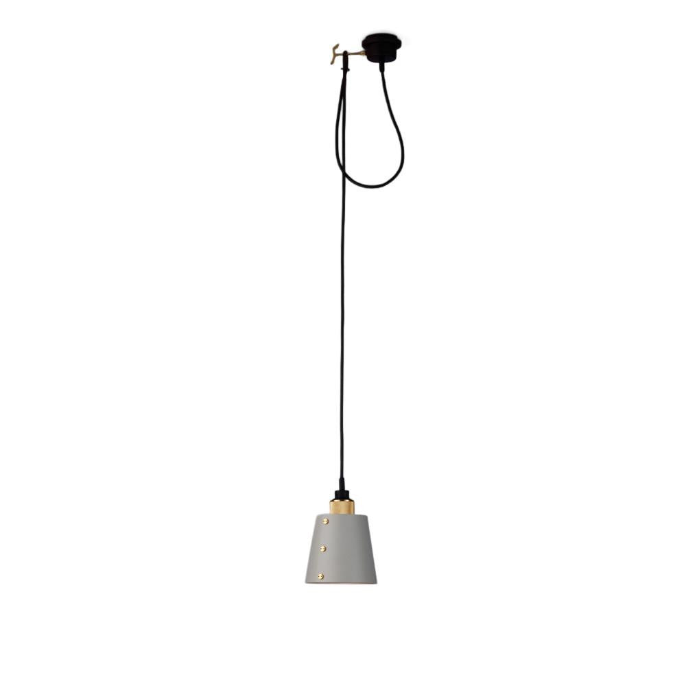 Buster + Punch Hooked Pendant 1.0 Small Stone, Brass