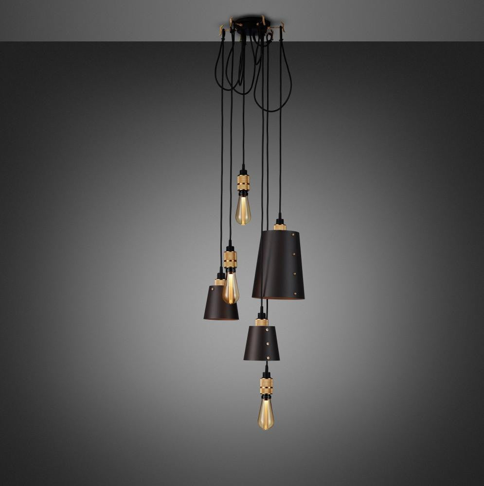 Buster + Punch Hooked Pendant 6.0 Mix, Graphite, Brass