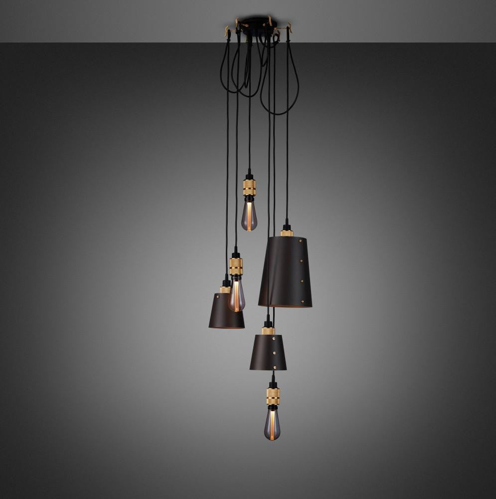 Buster + Punch Hooked Pendant 6.0 Mix, Graphite, Brass