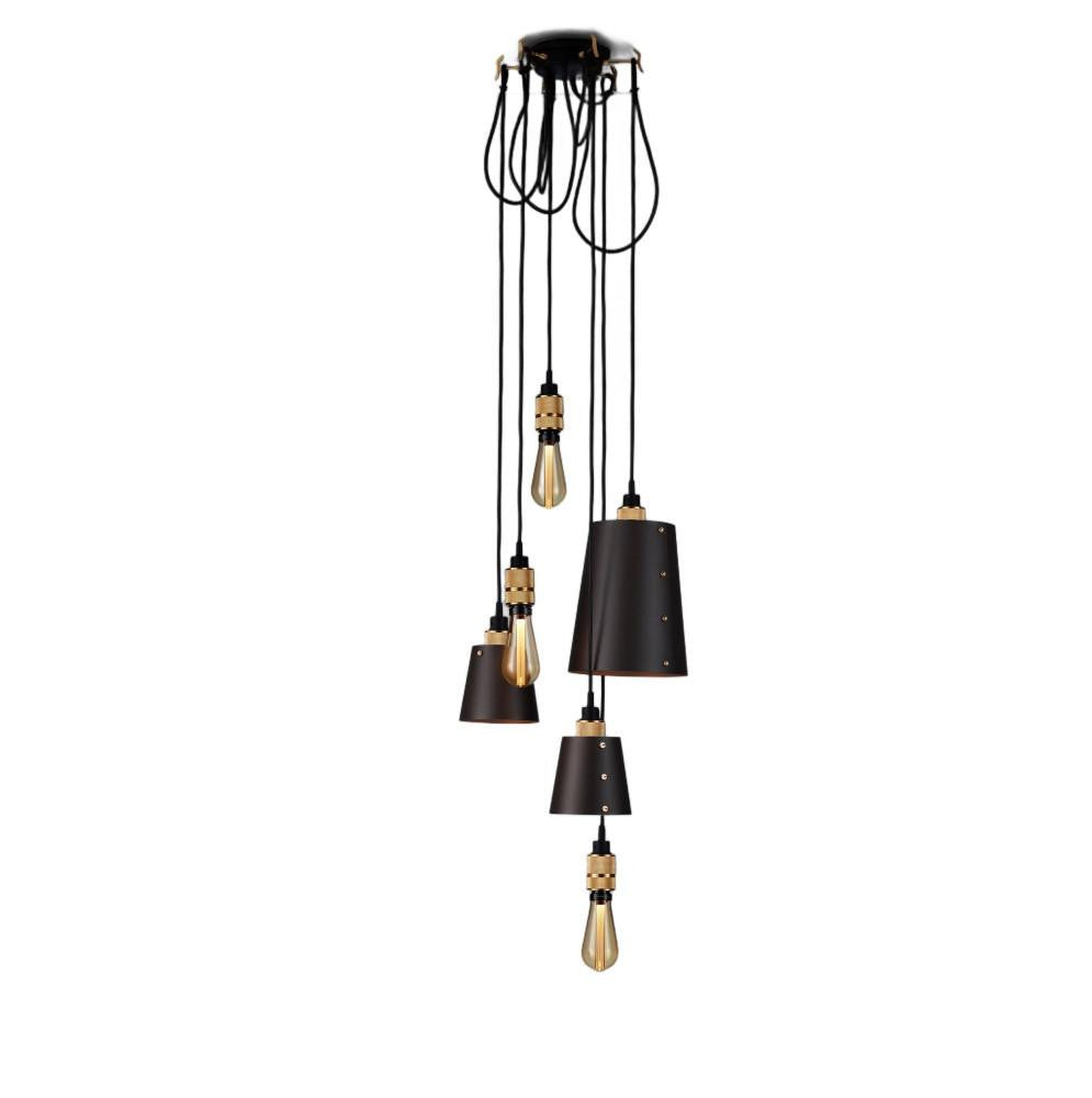 Buster + Punch Hooked Pendant 6.0 Mix Graphite, Brass